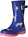 Joules JNR Girls Welly Rain Boot (Toddler/Little Kid/Big Kid)