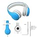 Kids Headphones, Abonda Max 93dB Foldable On-Ear Headphones with Mic, Volume Limited Wired Earbuds Headphones for Kids,Passive Noise Reduction,Boy，Bluethumb 1