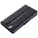 Premium Leather Flip Bracket Wallet Case Cover for Sony Xperia Z L36H / C6602 / C6603 (Wallet - Black)