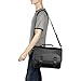 Kenneth Cole Reaction Genuine Leather Dual Compartment Flapover Business Portfolio, Black