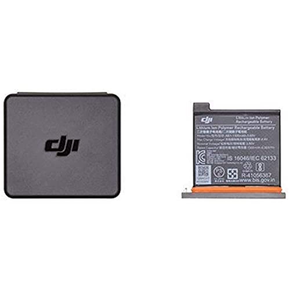 DJI Osmo Action Part 1 - DJI Osmo Action Camera Battery, Maximum Capacity 1300 mAh, Quick and Easy Installation, Battery Box and MicroSD Card, Two Battery Locks, Multiple Batteries