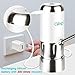 New Water Pump for 5 Gallon Bottle Water Dispensers, Electric Drinking Water Pump with Rechargeable, Portable Automatic Water Bottle Pump for Camping Kitchen Home Office - White