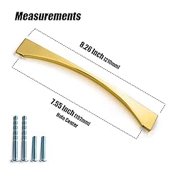 7.6'' Hole Center Modern Cabinet Pull Shining