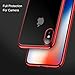 iPhone X Case, RANVOO Ultra Thin Clear Case Slim Fit Soft TPU Cover Premium Gel Flexible Bumper [Supports Wireless Charging] for iPhone X/10-Red