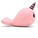 Slow rising squishy  Soft Whale Cartoon Squishy Slow Rising Squeeze Toy Phone Straps Ballchains (Pink)
