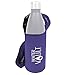 WaterVault Neoprene Bottle Holder, Adjustable Detachable Strap, Shoulder Sling & Hand Carrier - Purple Regular