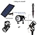 DINGLILIGHTING Solar Spot Lights - 2-in-1 Waterproof LED Landscape Spotlights for Yard, Garden, Driveway, Patio, Lawn - Auto On/Off Daylight