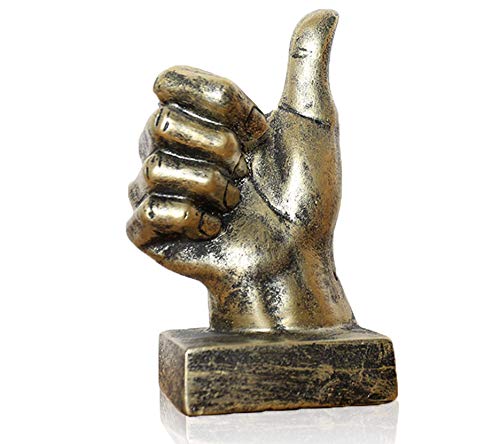 Thumbs Up Sculpture - Golden