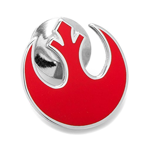 Star Wars Mens Rebel Enamel Silver Plated Suit Collar Lapel Pin