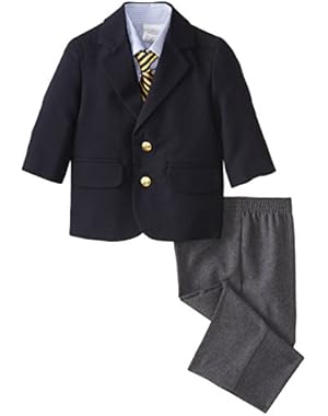 Nautica Baby Boys' Blazer and Dress Pant Set with Woven Shirt