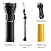 Victagen LED USB Rechargeable Flashlight, Tactical Handheld Torch 1000 Lumen, IP65 Waterproof Flashlight (4500mAh Battery Included),Super Bright 4 Mode Adjustable for Hiking Camping Cycling Walking