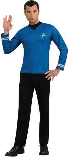 Rubie's Costume Star Trek Into Darkness Spock Shirt With Emblem, Blue, Medium Costume