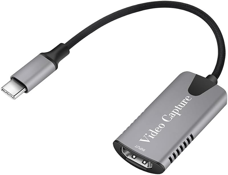 Frefgikty 4K 1080P 60Hz Video Capture Card Type C Game Camera Live Recording