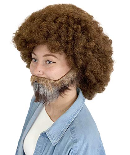 afro wig and beard