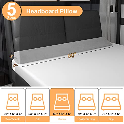 Aurako Queen Size Bed Wedge Pillow Headboard Pillow Mattress Wedge Bed