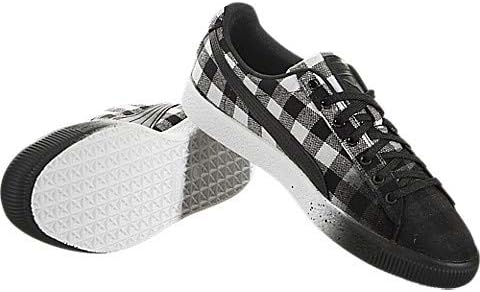 puma clyde red buffalo plaid