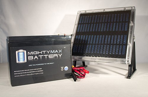 Mighty Max Battery12V 10AH Replaces iZip Fusion 1000 Nuvinci + 12V Solar Panel