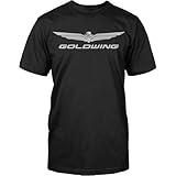 Honda Mens Goldwing Corporate Short-Sleeve T-Shirt/Tee, Black, Large