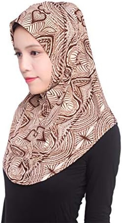 XQXCL Muslim Hats For Women Headscarf Cap Pure Color Silk Lslamic Full Cover Hat