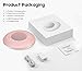 White Noise Machine - Sound Machine with LED Colorful Night Light for Kids Adult - 20 Non-Looping Soothing Sounds Baby Therapy Sound Machine, Built-in Auto-Off Timer & 3 Power Supply Modes(Pink)