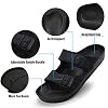 LM-Womens-Sandals-Adjustable-EVA-Flat-Sandals-Comfortable-Double-Buckle-Slides-Sandals