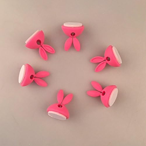 Hiwin Cable Clips Cord Management System Cable Wire Clip Desk Wall Desktop Cable Organizer, Computer, Electrical, Charging or Mouse Cord Holder (6 pcs)