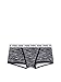 Victoria's Secret Pink Logo Underwear Panty Boyshort Shorties (Medium, Black Heather)