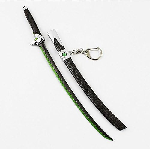 Ow Genji Cosplay Metal Sword Katana Model Figure Pendant Key Chains Toys Collection