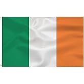 Irish Flag Ireland Flag 3x5FT -(90x150cm) St Patrick's Day Party Decoration Indoor/Outdoor Quality Polyester with Vivid Color and Brass Grommets Decorations…