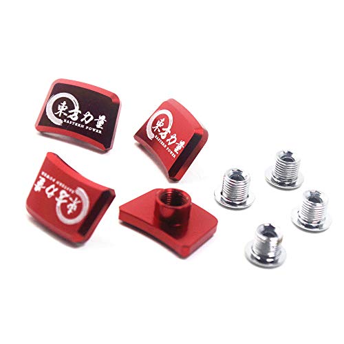 EASTERN POWER 4 Pcs Bike Chainring Bolts&Nuts, Bike Chain Wheel Bolts, Bicycle Crankset Bolt, MTB Double/Single Chainring Bolt, Red - Thumbnail 5