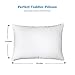 Toddler Pillow 13x18 with Pillowcase 14x19 - Soft Kids Pillows for Sleeping - Made in USA - Perfect for Travel, Toddler Cot, Bed Set - Washable - Hypoallergenic - Toddlers, Infant, Baby