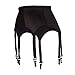 Rago Women's Six Strap Shaper Garter Belt, Black, 2X-Large (34)