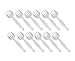 Disposable Plastic Clear Serving Forks, Set Of 12 Large Sturdy Serving Forks Utensils - Perfect For Weddings, Buffets, Catered Events And Potluck Dinners by Upper Midland Products