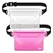 iKuShang Waterproof Fanny Pack, Waterproof Pouch for Phone Passport Wallet Purse with Waist strap, Idel for Swimming Boating Fishing Diving Beach