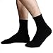 Men’s 6-Pack Cotton Cushion Crew Athletic Socks,Comfort Blend Black White Crew Socks for Men by Sioncy (Black)