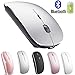 Rechargeable Bluetooth Mouse for Mac Laptop Wireless Bluetooth Mouse for MacBook Pro MacBook Air Chromebook MacBook iPad (Bluetooth Sliver Black) primary