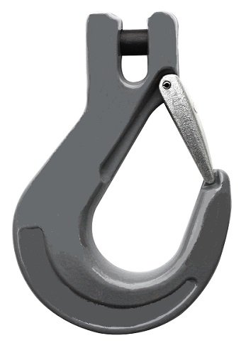 All Material Handling AMH CSH08L CSH08L Clevis Sling Hook with Latch, Classic G100 Chain Fittings, 9/32