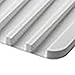 Talented Kitchen Self Draining Silicone Dish Drying Mat for Kitchen Counter, 15x8 Sloped Glassware Tray for Drying Delicate Wine Glasses and Champagne Flutes (White)