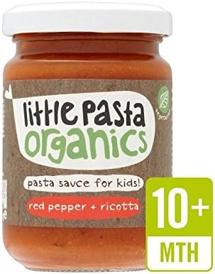 Little Pasta Organics Free From Red Pepper &amp; Ricotta Pasta Sauce 130g - Pack of 4