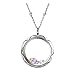 EVERLEAD Living Memory Diamond Cutting Screw Floating Locket 316l Stainless Steel Toughened Glass