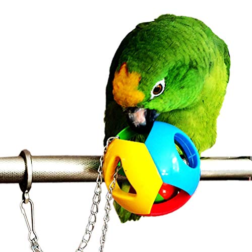 Balacoo Vogel Seil Barsch - Huhn Schaukel große Seil Barsch Bungee Kletterseile mit Spiel Huhn Ball Spielzeug Papagei… – Bild 4
