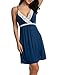 HOTOUCH Women Lace Sleepwear Dress Nightgown Chemise Full Silp Nightwear Peacock Blue M