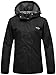 wantdo Women's Waterproof Trench Coat Lightweight Rain Jacket Packable Windbreaker with Hood