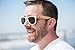 Real Solid Handmade Wooden Sunglasses for Men, Polarized Lenses with Gift Box (Bamboo)