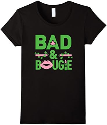 Women's Bad and Bougie - Phirst Pham Pretty 1908 Pearls Alpha Kappa XL Black