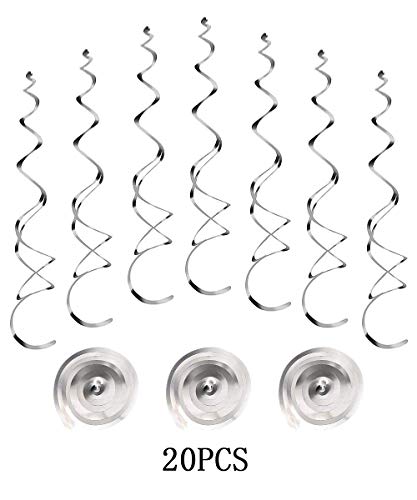 36Ct Christmas Snowflake Hanging Swirl Decorations - Winter Wonderland/Xmas/Holiday Party Supplies