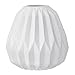 Bloomingville Small White Fluted Ceramic Vase