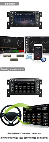 Android 8.0 2005-2012 SUZUKI Grand Vitara Indash Car Stereo Radio Head Unit GPS Navigation System with DVD Player/Bluetooth/SD/USB/Radio/Steering Wheel Control/8 Core/4GB RAM/Free Map