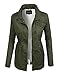 makeitmint Women's Zip Up Pocket Military Anorak Jacket w/Sherpa Lining [S-3XL]