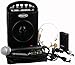 Hisonic HS210 40 Watts Rechargeable & Portable PA System with Built-in VHF Wireless Microphones, MP3 Player/Recorder & FM Radio, Remote Control Included, and Bluetooth to stream music from your cellphones and pads, Color Black